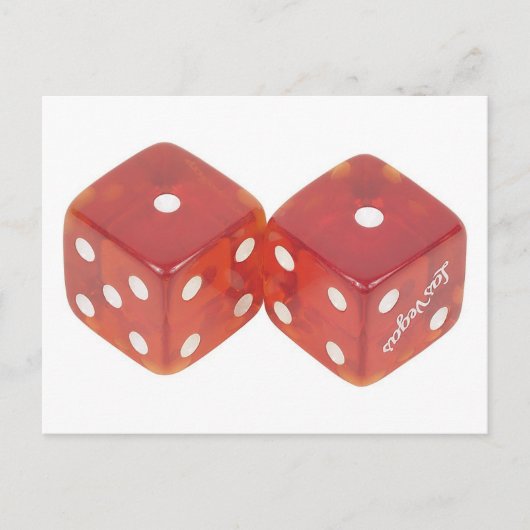 Lucky Wedding Dice Postkarte (Vorderseite)