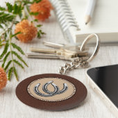 Lucky Western Silver Horseshows Schlüsselanhänger (Seite)