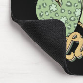 Lucky Western St Patricks Day Heart Kleeblatt Iris Mousepad (Ecke)