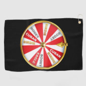 Lucky Wheel Golf Handtuch (Horizontal)