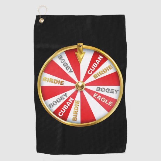 Lucky Wheel Golf Handtuch (Vorderseite)