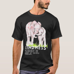 Lucky White Elephant Mandala Liebe Liebenswürdigke T-Shirt