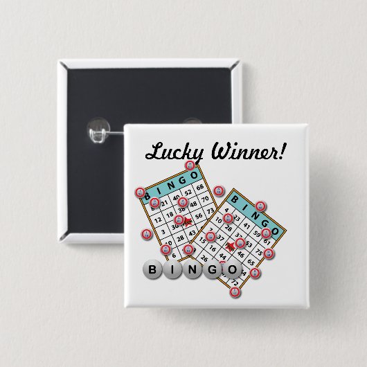 Lucky Winner Bingo Theme Button (Vorne & Hinten)