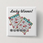 Lucky Winner Bingo Theme Button (Vorderseite)