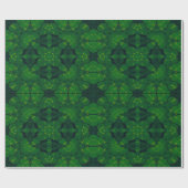 Lucky Wrap Green Irish Clover Muster Nr. 2 Geschenkpapier (Flach)