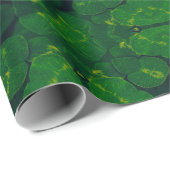 Lucky Wrap Green Irish Clover Muster Nr. 2 Geschenkpapier (Rolleneckpunkt)
