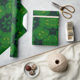 Lucky Wrap Green Irish Clover Muster Nr. 3 Geschenkpapier