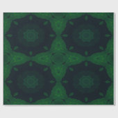 Lucky Wrap Green Irish Clover Muster Nr. 4 Geschenkpapier (Flach)