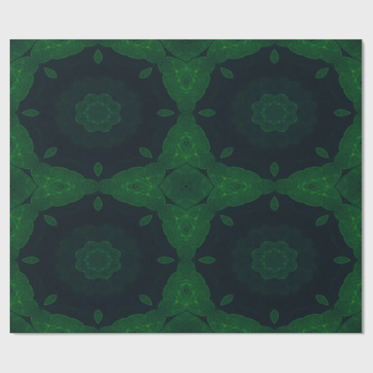 Lucky Wrap Green Irish Clover Muster Nr. 4 Geschenkpapier (Flach)