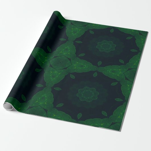 Lucky Wrap Green Irish Clover Muster Nr. 4 Geschenkpapier (Ungerollt)