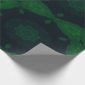 Lucky Wrap Green Irish Clover Muster Nr. 4 Geschenkpapier (Ecke)