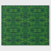 Lucky Wrap Green Irish Clover Muster Nr. 6 Geschenkpapier (Flach)