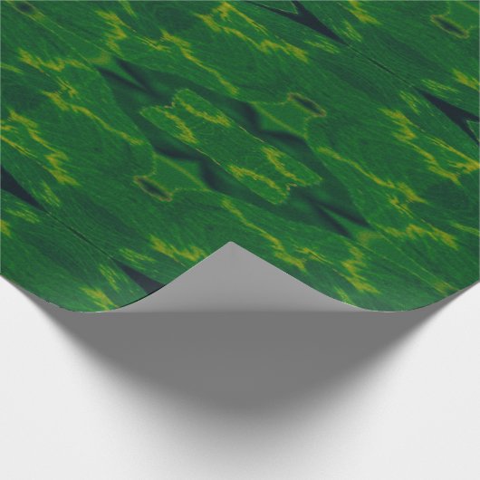 Lucky Wrap Green Irish Clover Muster Nr. 6 Geschenkpapier (Ecke)