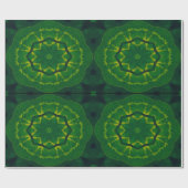 Lucky Wrap Green Irish Clover Pattern Nr. 5 Geschenkpapier (Flach)