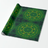 Lucky Wrap Green Irish Clover Pattern Nr. 5 Geschenkpapier (Ungerollt)