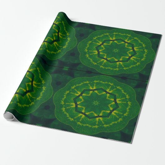 Lucky Wrap Green Irish Clover Pattern Nr. 5 Geschenkpapier (Ungerollt)