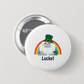 Lucky Yeti Leprechaun Button (Vorne & Hinten)