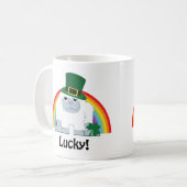 Lucky Yeti Leprechaun Kaffeetasse (Vorderseite Links)
