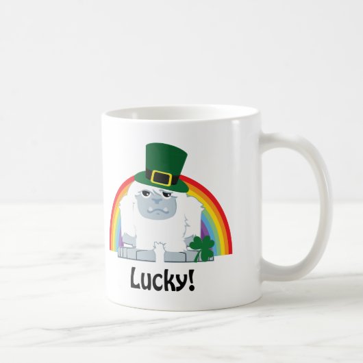 Lucky Yeti Leprechaun Kaffeetasse (Rechts)