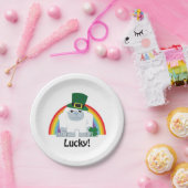 Lucky Yeti Leprechaun Pappteller (Party)