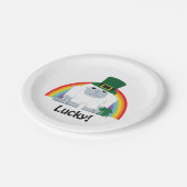 Lucky Yeti Leprechaun Pappteller (Schrägansicht)