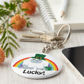 Lucky Yeti Leprechaun Schlüsselanhänger (Seite)
