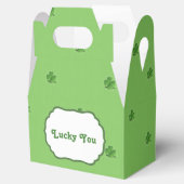 "Lucky You" Custom Text St Patrick's Day Geschenkschachtel (Geöffnet)