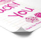 Lucky You Gastgeber-Check-Poster Poster (Ecke)