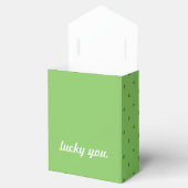 "Lucky You" Kleeblatt St. Patrick's Day Geschenkschachtel (Geöffnet)