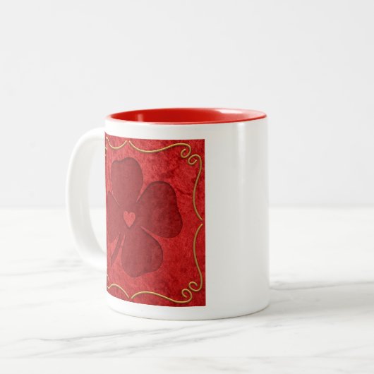 Lucky Zweifarbige Tasse (Vorderseite Links)