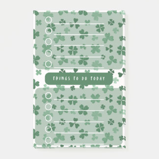 LuckyClover ToDo List ShamrockThemed Daily Planner Post-it Klebezettel