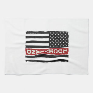 Luckyland Vertikale Patriotische Flagge Vintage Geschirrtuch