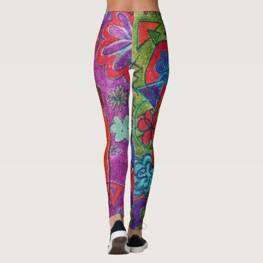 LuckyPen Kunst-Leggings Leggings (Rückseite)