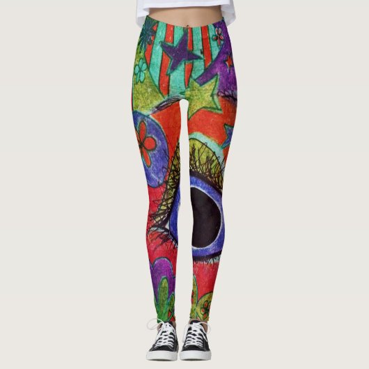 LuckyPen Kunst-Leggings Leggings (Vorderseite)