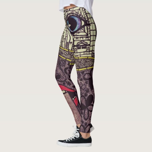 LuckyPen Kunst-Leggings Leggings (Links)