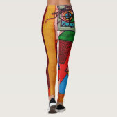LuckyPen Kunst-Leggings Leggings (Rückseite)