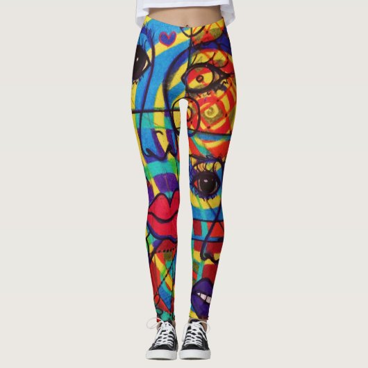 LuckyPen Kunst-Leggings Leggings (Vorderseite)