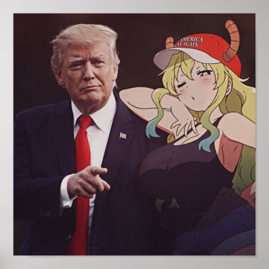 Lucoa Quetzalcoatl feat Donald Trump Poster (Vorne)