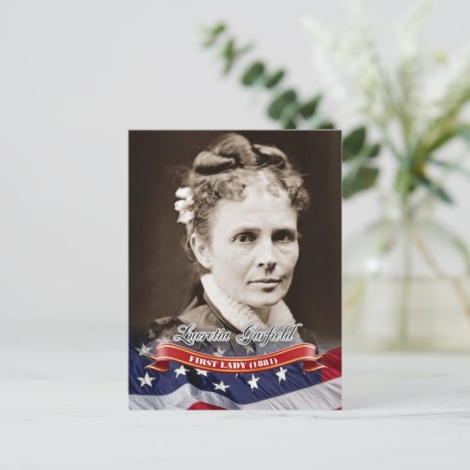 Lucretia Garfield, First Lady of the U.S. Postkarte (Stehend Vorderseite)