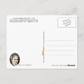 Lucretia Garfield, First Lady of the U.S. Postkarte (Rückseite)
