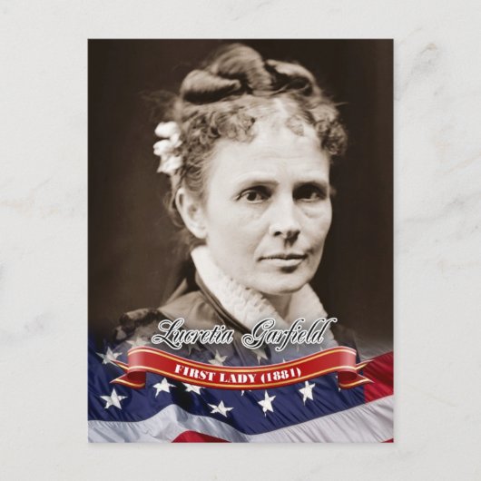 Lucretia Garfield, First Lady of the U.S. Postkarte (Vorderseite)
