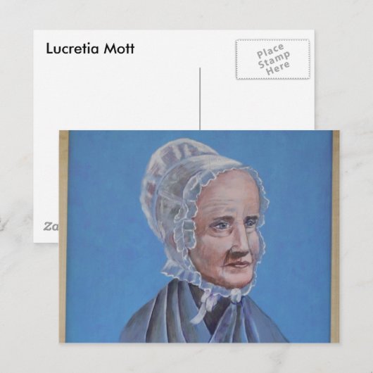 Lucretia-Mott Postkarte (Vorne/Hinten)