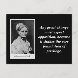 Lucretia Mott Quote Abolition Suffrage Leader Postkarte