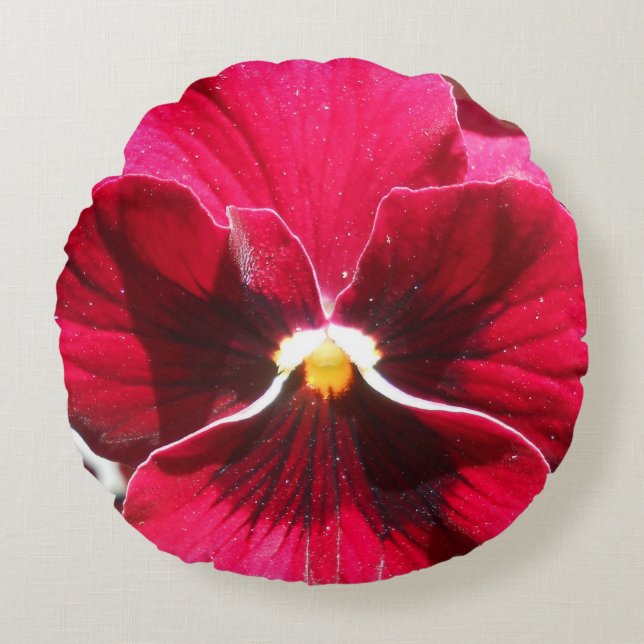 Lucrezia Rundes Kissen (Vorderseite)