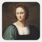 Lucrezia Sommaria Quadratischer Aufkleber (Vorderseite)