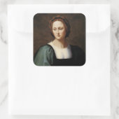 Lucrezia Sommaria Quadratischer Aufkleber (Tasche)