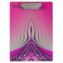 LUCY ~ 3D! ~ Rosa Lila und schwarz Klemmbrett