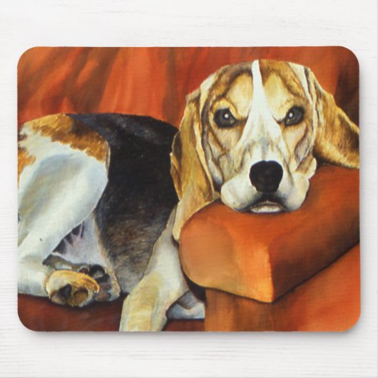 Lucy-Beagle-Mausunterlage Mousepad (Vorne)