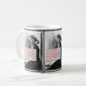 Lucy brennt Suffragist Kaffeetasse (Vorderseite Links)