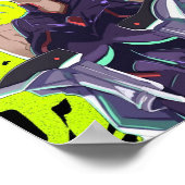 Lucy Cyberpunk Edgerunners Poster (Ecke)